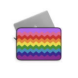Gilbert Baker Pride Flag Laptop Sleeve: Wavey Print Protective Case
