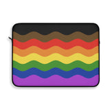 Philadelphia Pride Flag Laptop Sleeve: Ripple Print Protective Case