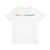 Newfoundland and Labrador Pride Gradient T-Shirt: LGBTQ+ Designed Tee