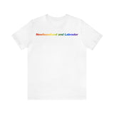 Newfoundland and Labrador Pride Gradient T-Shirt: LGBTQ+ Designed Tee