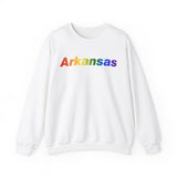 Arkansas Sweatshirt: Vibrant Pride Gradient Design