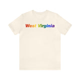 West Virginia Tee: Vibrant Pride Gradient Design