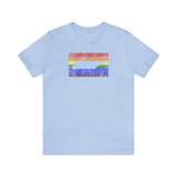 Tennessee Pride Flag Tee: Rainbow LGBTQ+ State Silhouette Distressed Shirt