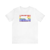 Massachusetts Pride Flag Tee: Rainbow LGBTQ+ State Silhouette Distressed Shirt