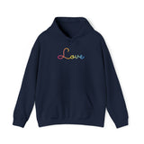 Pansexual Love Script Hoodie: Subtly Elegant Pride Sweatshirt