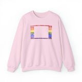 Wyoming Pride Flag Sweater: Rainbow LGBTQ+ State Silhouette Distressed Sweatshirt