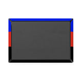 Polyamory Pride Flag Magnet: Ripple Rectangle Button for Fridge