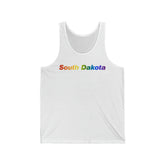 South Dakota Tank-Top: Vibrant Pride Gradient Design