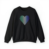 Gay Heart Lines Sweater: Pride Gradient Sweatshirt