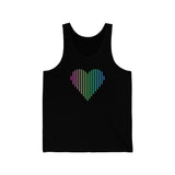Polysexual Heart Lines Tank-Top: Pride Gradient Tank