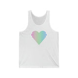 Polysexual Heart Lines Tank-Top: Pride Gradient Tank