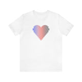 Polyamory Heart Lines T-Shirt: Pride Gradient Tee