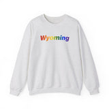 Wyoming Sweatshirt: Vibrant Pride Gradient Design