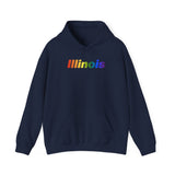Illinois Hoodie: Vibrant Pride Gradient Design