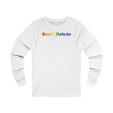 South Dakota Long Sleeve Tee: Pride Gradient Design