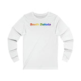 South Dakota Long Sleeve Tee: Pride Gradient Design