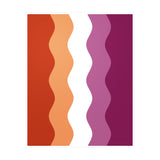 Lesbian Pride Flag Ripple Decal: Wavey Pride Sticker