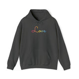 Pansexual Love Script Hoodie: Subtly Elegant Pride Sweatshirt