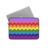 Gilbert Baker Pride Flag Laptop Sleeve: Wavey Print Protective Case