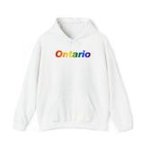 Ontario Pride Gradient Hoodie: LGBTQ+ Designed Sweater