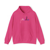 Genderfluid Pride Hoodie: Flowing Cursive 'Pride' in Gradient Hues