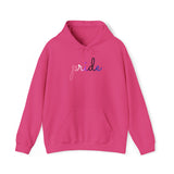 Genderfluid Pride Hoodie: Flowing Cursive 'Pride' in Gradient Hues