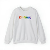 Ontario Pride Gradient Sweater: LGBTQ+ Designed Sweatshirt