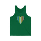Queer Heart Lines Tank-Top: Pride Gradient Tank