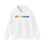 Arkansas Hoodie: Vibrant Pride Gradient Design
