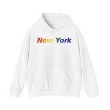 New York Hoodie: Vibrant Pride Gradient Design