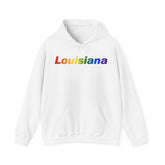 Louisiana Hoodie: Vibrant Pride Gradient Design