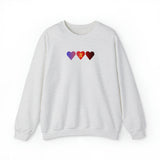 Polyamory Flag Hearts Sweatshirt: Pride LGBTQ+ Gradient Design