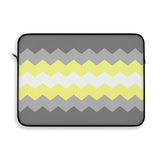 Demigender Pride Flag Laptop Sleeve: Wavey Print Protective Case