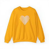 Pangender Heart Lines Sweater: Pride Gradient Sweatshirt