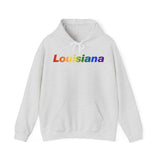 Louisiana Hoodie: Vibrant Pride Gradient Design