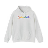 Quebec Pride Hoodie: Flowing Cursive Design with LGBTQ+ Gradient