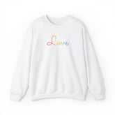 Pansexual Love Script Sweatshirt: Subtly Elegant Pride Sweater