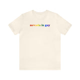 Nevada is Gay Pride T-Shirt: LGBTQ+ Flag Gradient Tee