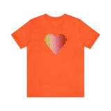 Nonbinary Heart Lines T-Shirt: Pride Gradient Tee