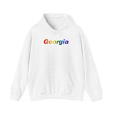 Georgia Hoodie: Vibrant Pride Gradient Design
