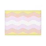 Pangender Pride Flag Magnet: Ripple Rectangle Button for Fridge