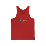 Queer Love Script Tank: Subtly Elegant Pride Tank-Top
