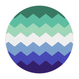 Gay Pride Flag Wavey Mousepad: Sharp Design for Desk