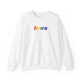 Iowa Sweatshirt: Vibrant Pride Gradient Design