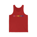 Gilbert Baker Pride Flag Hearts Tank-Top: Pride LGBTQ+ Gradient Design