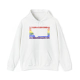 Montana Pride Flag Hoodie: Rainbow LGBTQ+ State Silhouette Distressed Hooded Sweatshirt
