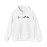 Georgia Pride Hoodie: Flowing Cursive Design with LGBTQ+ Gradient