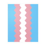 Transgender Flag Wavey Decal: Sharp Pride Sticker