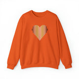 Agender Heart Lines Sweater: Pride Gradient Sweatshirt