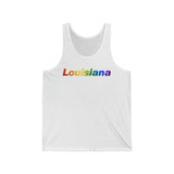 Louisiana Tank-Top: Vibrant Pride Gradient Design